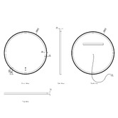 Otti Australia Bondi 800mm Round LED Bathroom Mirror