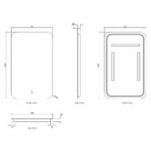 Otti Australia Newport Rectangle LED Bathroom Mirror