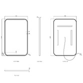 Otti Australia Newport Rectangle LED Bathroom Mirror