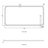Otti Australia Newport Rectangle LED Bathroom Mirror