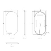 Otti Australia Noosa Oval LED Bathroom Mirror