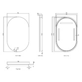 Otti Australia Noosa Oval LED Bathroom Mirror
