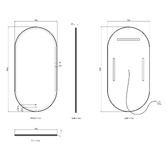 Otti Australia Noosa Oval LED Bathroom Mirror