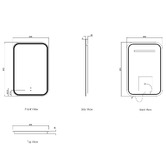 Otti Australia Newport Rectangle LED Bathroom Mirror