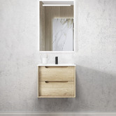 Otti Australia Byron 600mm Wall Hung Single Vanity with Ceramic Countertop