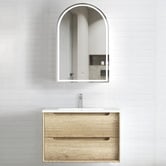 Otti Australia Byron 750mm Wall Hung Single Vanity with Ceramic Countertop