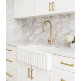 Otti Australia Boston 760mm Single Ceramic Farmhouse Sink