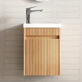 Otti Australia Bondi 400mm Wall Hung Small Space Single Vanity with Ceramic Countertop