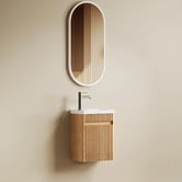 Otti Australia Bondi 400mm Wall Hung Small Space Single Vanity with Ceramic Countertop