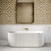 Otti Australia Havana 1500mm Gloss White Acrylic Freestanding Bath with Overflow