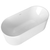 Otti Australia Havana 1500mm Gloss White Acrylic Freestanding Bath with Overflow