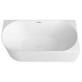 Otti Australia Havana 1500mm Matte White Acrylic Right Hand Corner Bath with Overflow