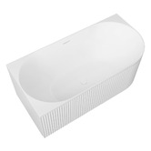 Otti Australia Havana Oval Acrylic Left Hand Corner Bath with Overflow