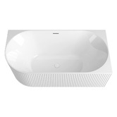 Otti Australia Havana Oval Acrylic Right Hand Corner Bath with Overflow