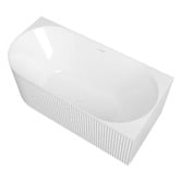 Otti Australia Havana Oval Acrylic Right Hand Corner Bath with Overflow