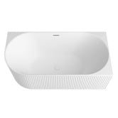 Otti Australia Havana Oval Acrylic Right Hand Corner Bath with Overflow