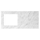 Otti Australia Havana 1300mm Sable Walnut Laundry Tub and Cabinet with Marble Countertop