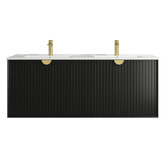 Otti Australia Marlo 1500mm Matte Black Wall Hung Double Vanity