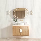 Otti Australia Laguna MKII 900mm Wall Hung Single Vanity with Solid Surface Countertop
