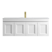Otti Australia Hampton 1200mm Satin White Wall Hung Single Vanity