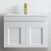 Otti Australia Hampton 600mm Satin White Wall Hung Single Vanity