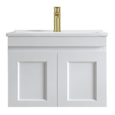 Otti Australia Hampton 600mm Satin White Wall Hung Single Vanity
