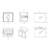 Otti Australia Laguna MKII 600mm Wall Hung Single Vanity with Solid Surface Countertop
