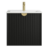 Otti Australia Marlo 600mm Matte Black Wall Hung Single Vanity
