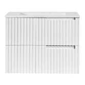 Otti Australia Noosa 750mm Satin White Wall Hung Single Vanity with Basin