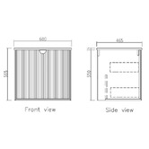 Otti Australia Marlo 600mm Matte Black Wall Hung Single Vanity