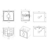 Otti Australia Laguna MKII 600mm Wall Hung Single Vanity