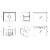 Otti Australia Laguna MKII 750mm Wall Hung Single Vanity