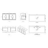 Otti Australia Laguna MKII 1200mm Wall Hung Single Vanity