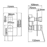 Aquaperla Rushy Shower Mixer with Diverter