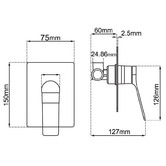 Aquaperla Rushy Shower Mixer Tap
