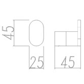 Aquaperla Rushy Stainless Steel Robe Hook
