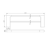 Aquaperla AU Rushy Double Bar Brass Towel Rail