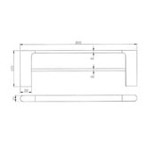 Aquaperla AU Rushy Double Bar Brass Towel Rail