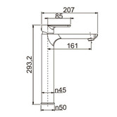 Aquaperla VOG Tall Basin Mixer
