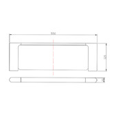 Aquaperla AU Rushy Glass Shelf