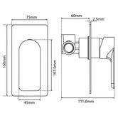 Aquaperla VOG Shower &amp; Bath Mixer