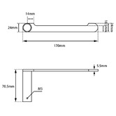 Aquaperla Rushy Stainless Steel Toilet Paper Holder