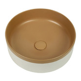 Aquaperla Colour Plus 375mm Round Ceramic Above Counter Basin