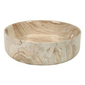 Aquaperla Polar Texture 405mm Marble-Look Above Counter Basin