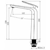 Norico Esperia Tall Basin Mixer