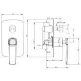 Norico Esperia Shower Mixer with Diverter