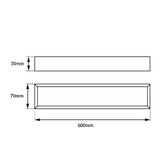 Norico Cavallo Stainless Steel Single Towel Rail