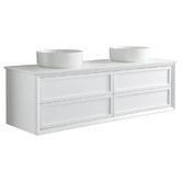 Schots Penley 1500mm Wall Hung Double Vanity with Quartz Countertop