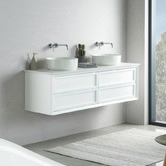 Schots Penley 1500mm Wall Hung Double Vanity with Quartz Countertop