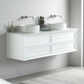 Schots Penley 1500mm Wall Hung Double Vanity with Quartz Countertop